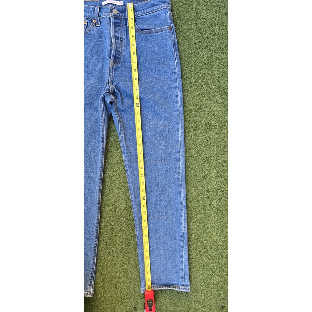 Levi's Women's High Rise Straight Leg Jeans Blue Denim Vintage - Picture 4 of 12